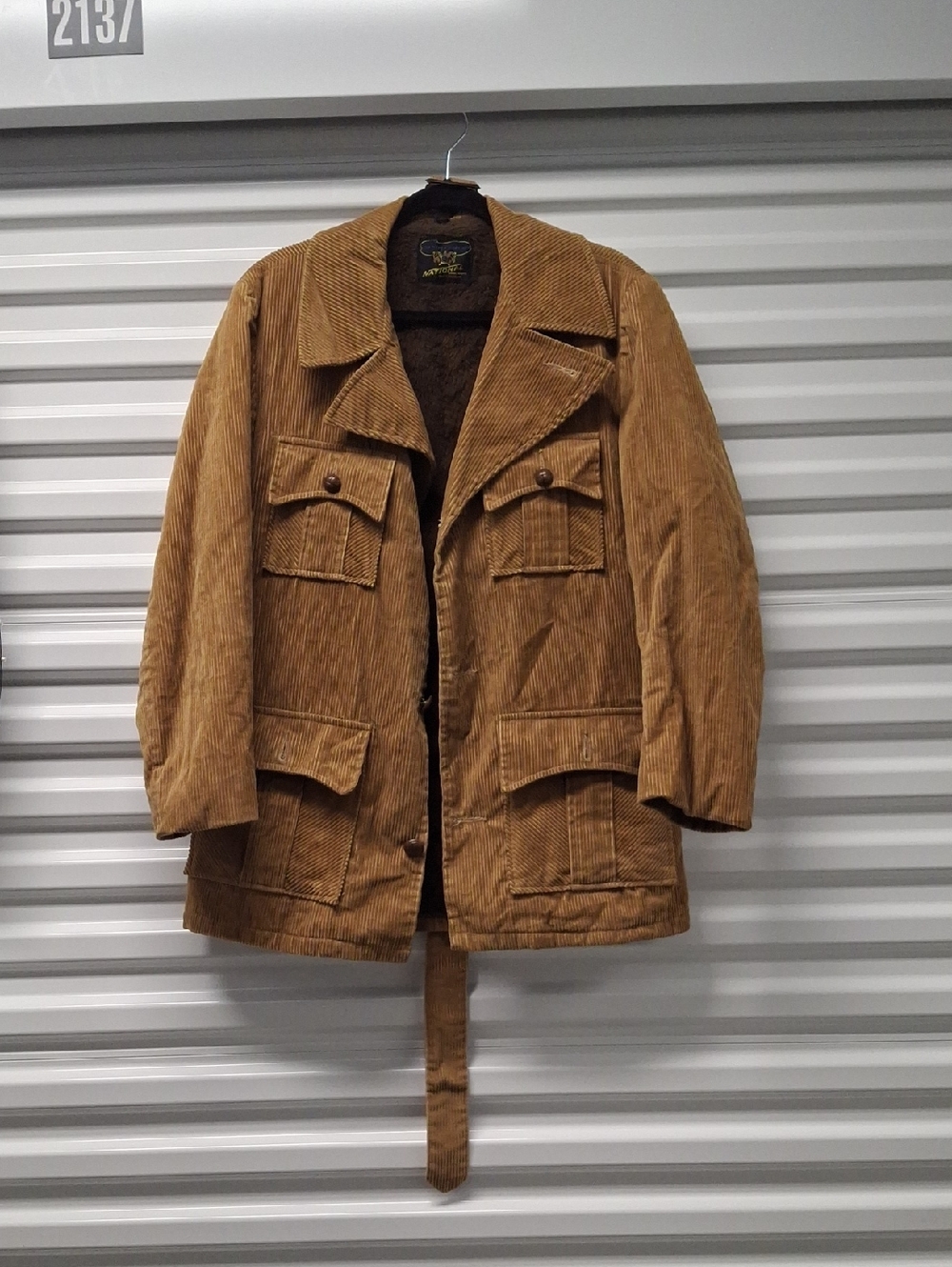 Vintage Corduroy Utility Jacket in Brown